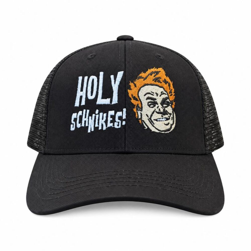 Holy Schnikes Hat Funny Sarcastic Chris Farley Trucker Cap
